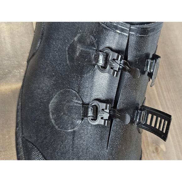 LaCrosse Tracktion Reflector Ice Traction Overshoe 2 buckle rubber boot men's 10 - Picture 6 of 8